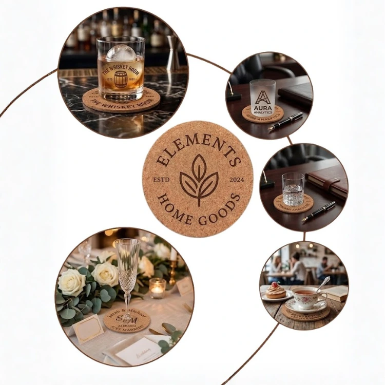 Bulk Custom Cork Coasters - Image 3